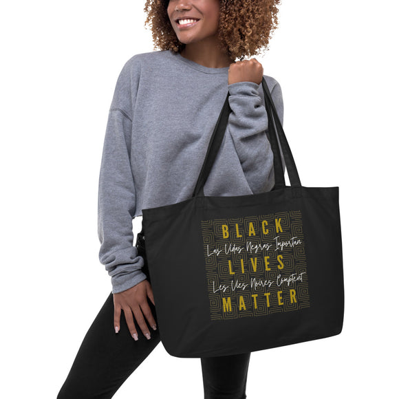 Black Lives Matter Large Organic tote bag