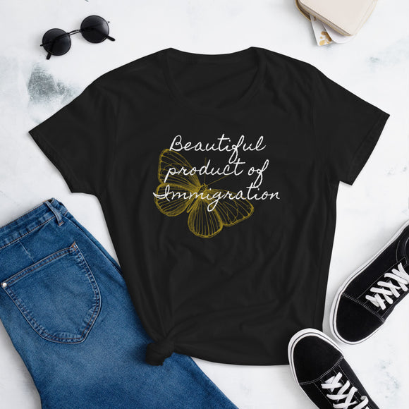 Product of Immigration Women's short sleeve t-shirt
