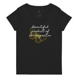 Product of Immigration Women’s recycled v-neck t-shirt